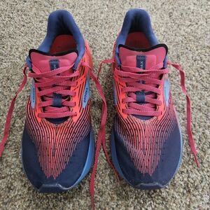 Brooks Vibrant Blue and Pink Athletic Shoes